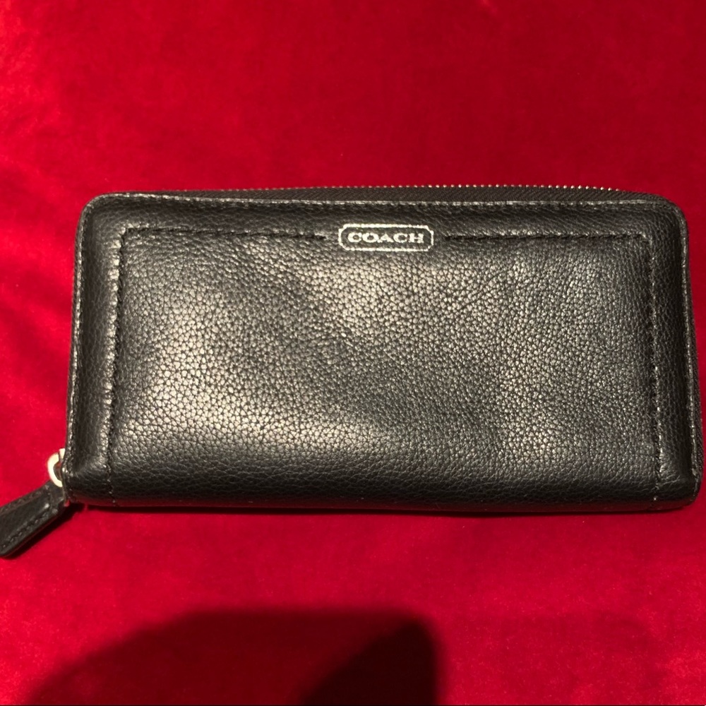 Coach Black Leather Wallet